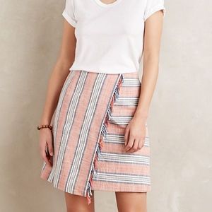 Anthropologie - Vanessa Virginia Fringe Wrap Skirt